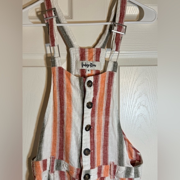 Indigo‎ Rein Multicolored shortalls/Jumper linen blend - Picture 3 of 7